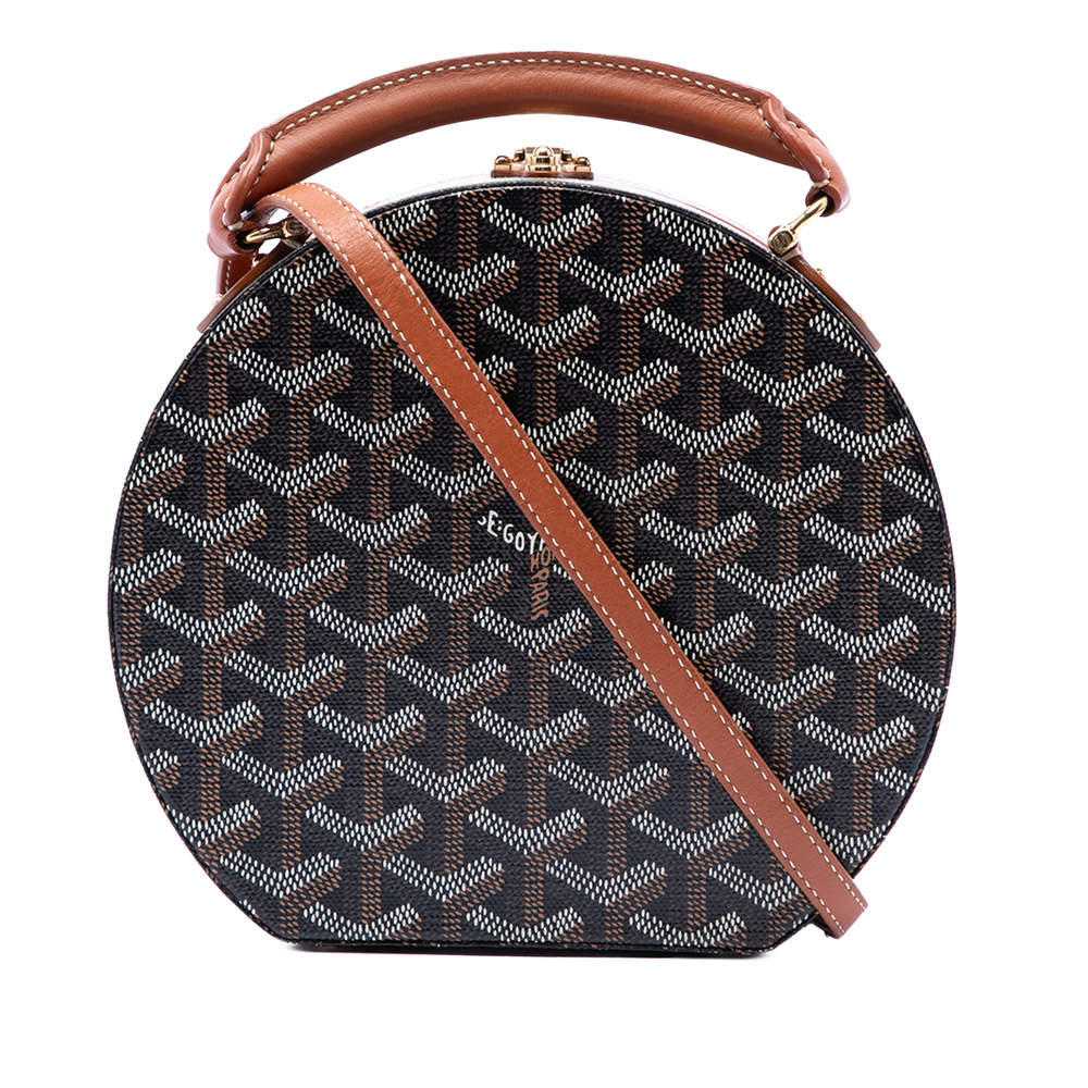 Pre-Loved Goyard Goyardine Alto Hatbox Trunk Bag